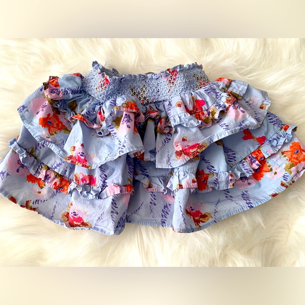 Loveshackfancy Girls Billie Skirt Size 3-4 Y Deep Lavender Moon Love Shack Fancy